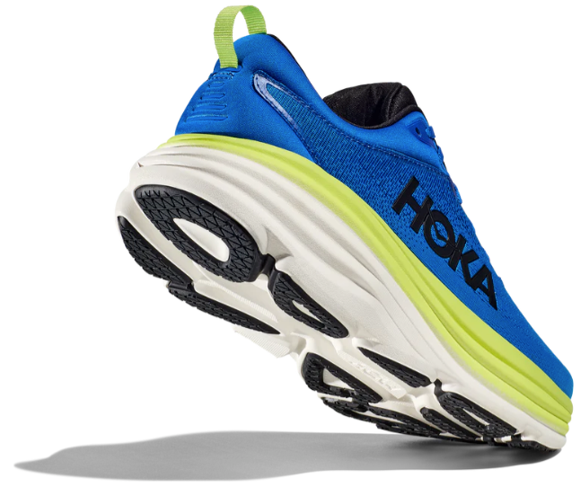 HOKA Men's Bondi 8 Running Shoes - ELECTRIC COBALT / LETTUCE