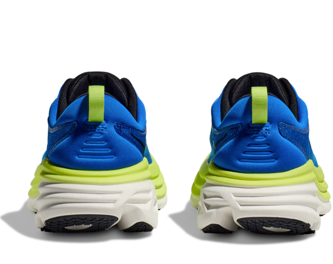 HOKA Men's Bondi 8 Running Shoes - ELECTRIC COBALT / LETTUCE