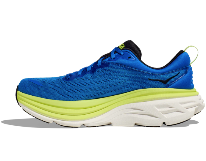 HOKA Men's Bondi 8 Running Shoes - ELECTRIC COBALT / LETTUCE
