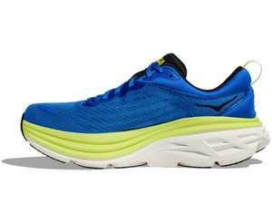 HOKA Men's Bondi 8 Running Shoes - ELECTRIC COBALT / LETTUCE