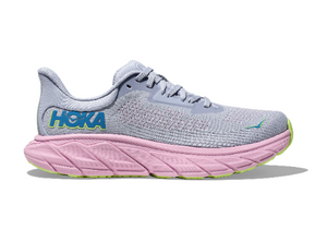 HOKA Women's Arahi 7 Running Shoes - GULL / PINK TWILIGHT
