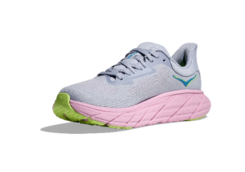 HOKA Women's Arahi 7 Running Shoes - GULL / PINK TWILIGHT