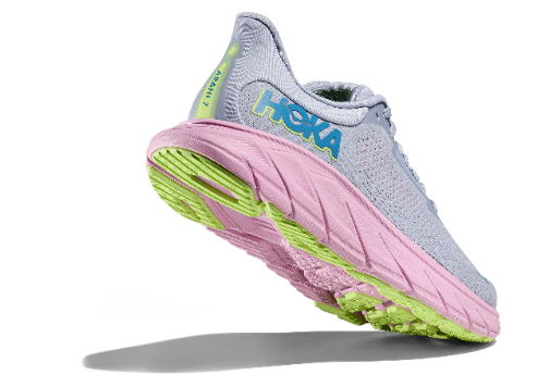 HOKA Women's Arahi 7 Running Shoes - GULL / PINK TWILIGHT