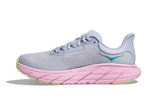 HOKA Women's Arahi 7 Running Shoes - GULL / PINK TWILIGHT