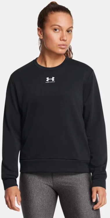 Under Armour Women's Rival Terry Crew - Black (001)