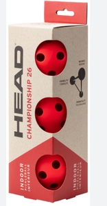 HEAD Championship 26 Indoor Pickleball - Orange (pack of 3)