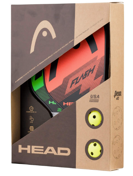 HEAD flash pickleball pack Orange and Green