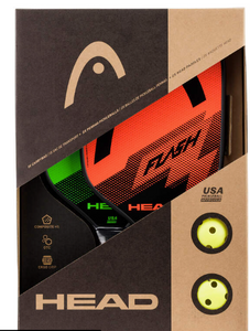 HEAD flash pickleball pack Orange and Green