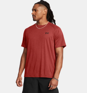Under Armour Men's Textured Short Sleeve T-Shirt - Earthen Orange/Black (840)