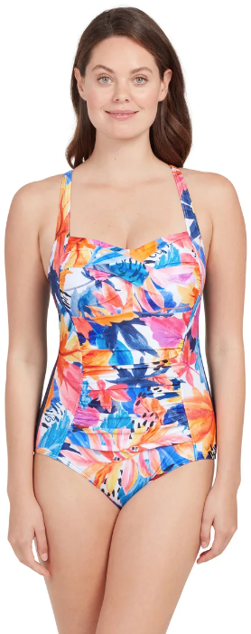 Zoggs Women's Biarritz Ruched Front Swimsuit