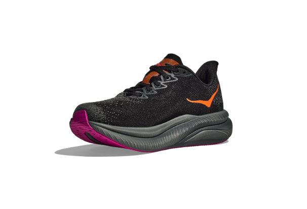 HOKA Women's Mach 6 Running Shoes - BLACK / FUCHSIA
