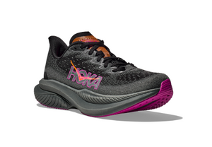 HOKA Women's Mach 6 Running Shoes - BLACK / FUCHSIA
