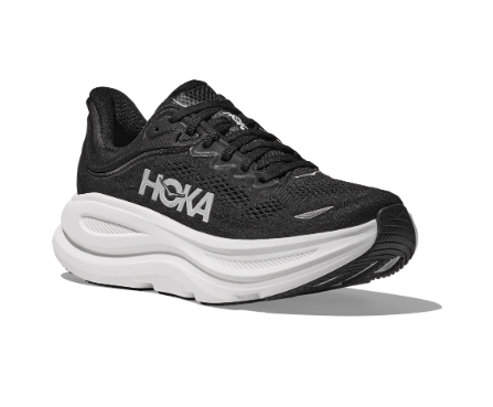 HOKA Men's Bondi 9 Running Shoes - Black / White