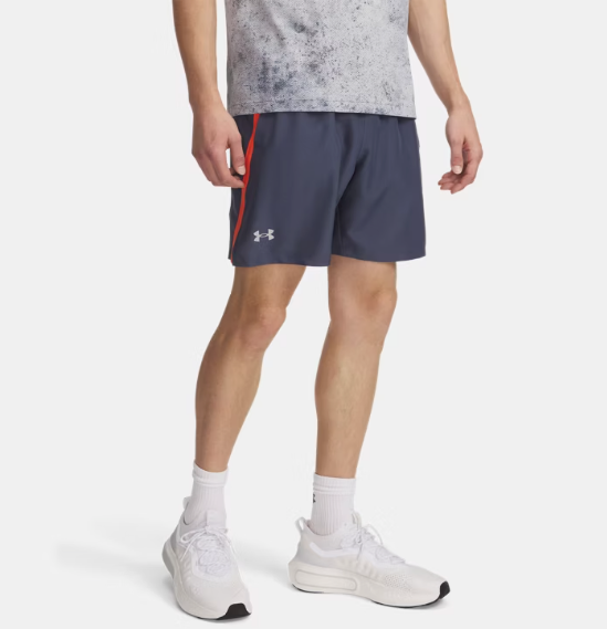 Under Armour Men's Launch 7'' Shorts - Downpour Grey/Fire (046)