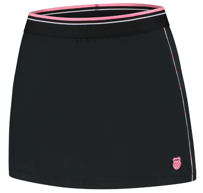 K-Swiss Women's Hypercourt Skirt 6- Black/Pink
