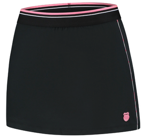 K-Swiss Women's Hypercourt Skirt 6- Black/Pink