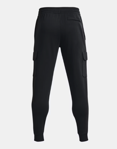 Under Armour Men's Rival Fleece Cargo Jogger Track Pants - Black (001)