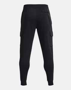 Under Armour Men's Rival Fleece Cargo Jogger Track Pants - Black (001)
