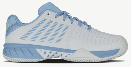 K-Swiss Women's Express Light 3 Tennis Shoes - White/ Dutch Canal/ Paradise Green