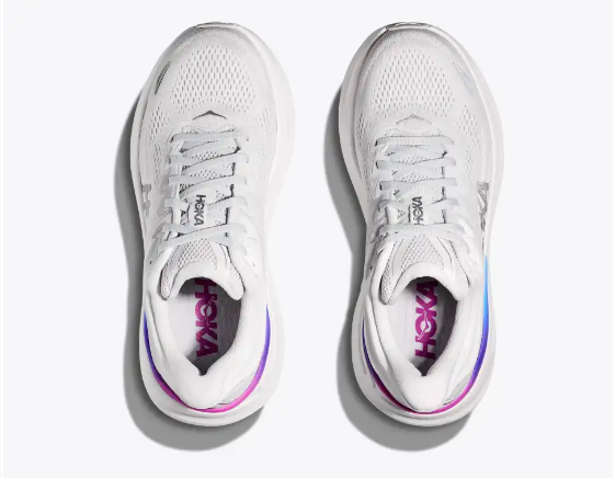 HOKA Women's Bondi 9 Running Shoes - Cosmic Grey/ White