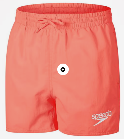 Speedo Boys Junior Essential 13" Swim Shorts / Watershort - Light Red