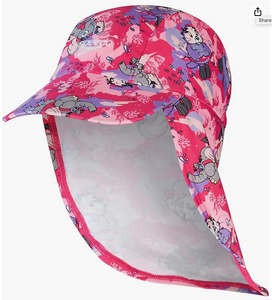 Speedo GIRLS LEARN TO SWIM SUN PROTECTION HAT- Cherry Pink