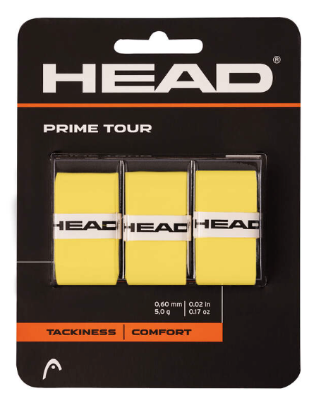 Head Prime Tour Overgrips - Yellow (3 pack)