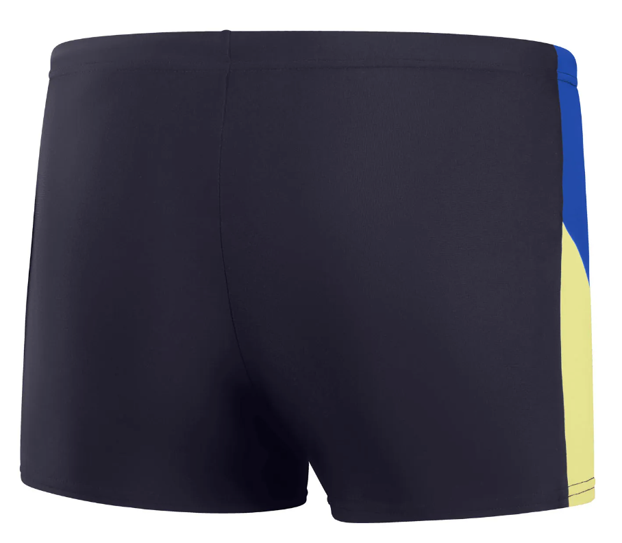 Speedo Men's Dive Splice  Aquashort - Black/Royal/Yellow