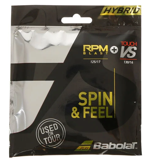 Babolat RPM BLAST 125 & Touch VS 130 Natural Gut - Hybrid Tennis String - 1 set
