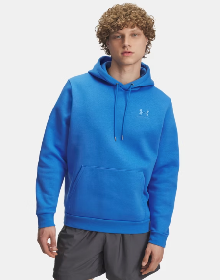 Under Armour Mens Icon Fleece Men's Hoodie - Blue Atlantis/Blue Atlantis (402)