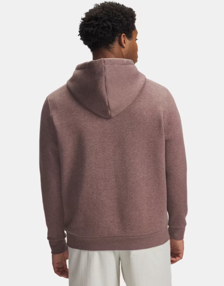 Under Armour Mens Icon Fleece Men's Hoodie - Maroon Mist Light Heather/Maroon Mist (651)
