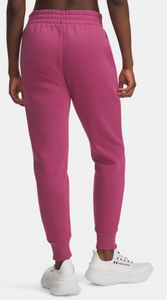Under Armour Women's Rival Fleece Joggers - Fuchsia Dusk/ White (659)
