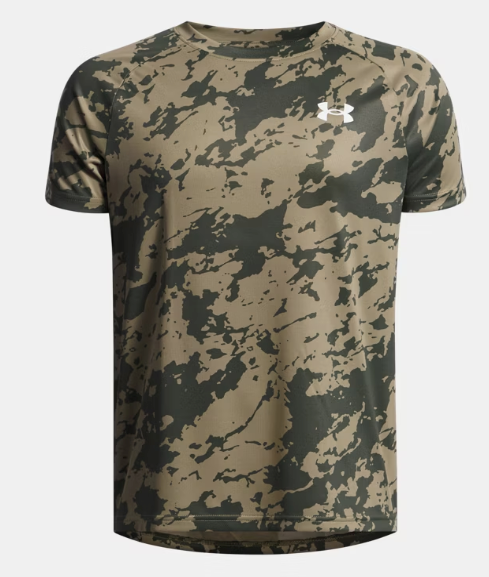 Under Armour Men's Tech 2.0 Short Sleeve Tee Shirt - Marine OD Green Camo/White (391)