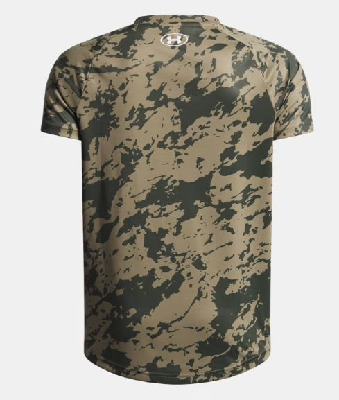 Under Armour Men's Tech 2.0 Short Sleeve Tee Shirt - Marine OD Green Camo/White (391)