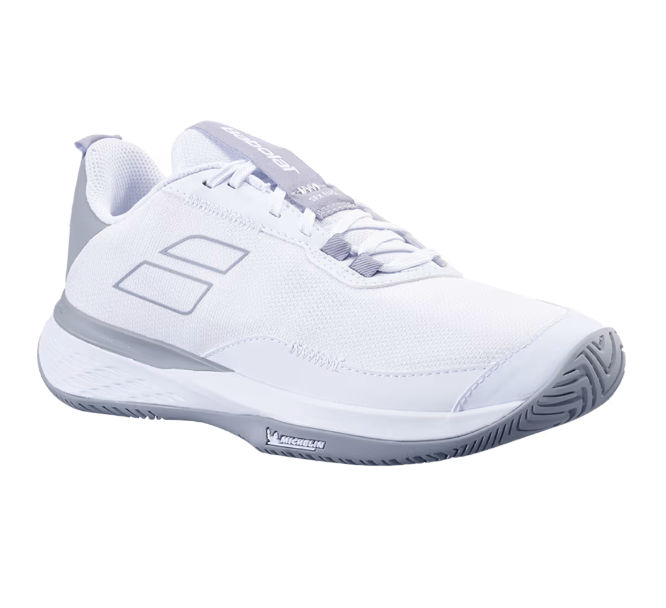 Babolat Womens SFX Evo Tennis Shoes All Court - White/Lunar Grey