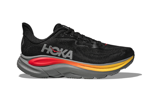 HOKA Men's Clifton 10 Running Shoes - Black/White