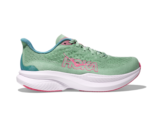 Hoka Women's MACH 6 - JADEITE / ALPINE BLUE