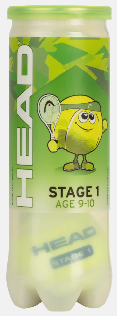 Head Stage 1 Green Tennis Balls - 3 ball can
