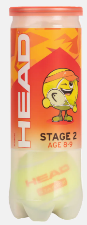 Head Stage 2 Orange Tennis Balls - 3 ball can
