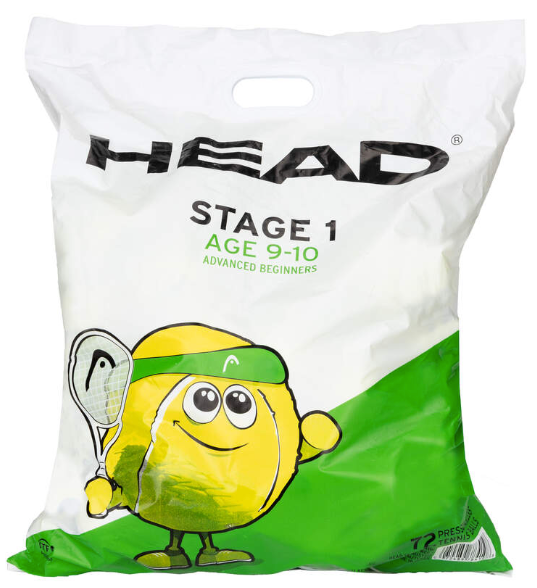 Head Stage 1 Green Tennis Balls - 6 Dozen