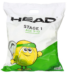 Head Stage 1 Green Tennis Balls - 6 Dozen