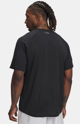 Under Armour Men's UA Tech™ Reflective T-Shirt - Black/Titan Gray (001)