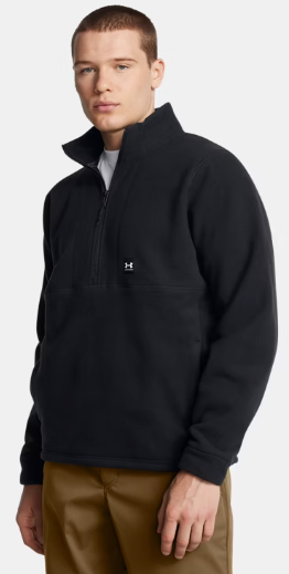 Under Armour Mens Expanse Fleece 1/2 Zip - Black/ White (001)