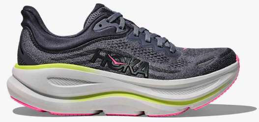 HOKA Women's Bondi 9 Running Shoes - Charcoal Grey/ Grey Skies