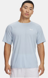 Under Armour Men's Tech Textured Short Sleeve T-Shirt - Blue Calm/ White (454)