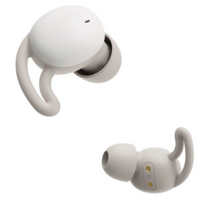 Hama Spirit Calm Bluetooth Earbuds with Mic, Ear Hooks, True Wireless, Touch Control, Voice Control, Charging Case - White/Grey