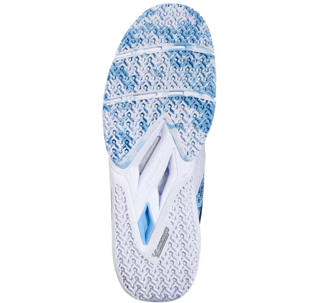 Babolat Men's MOVEA 2 Padel Shoes - White/Cyan Blue