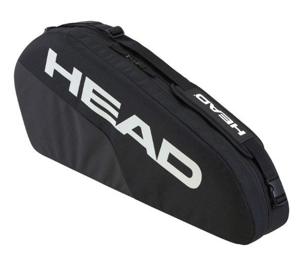 Head Base Small 3 Racket Tennis Bag - Black/White