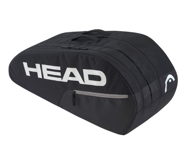 Head Base Medium 6 Racket Tennis Bag - Black/White