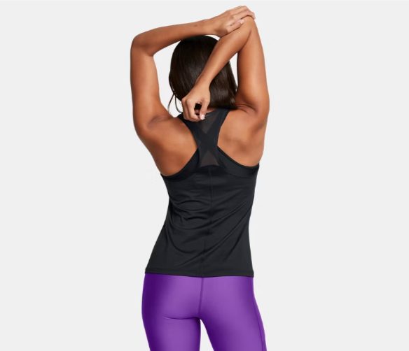 Under Armour Women's HeatGear Armour Racer Tank - Black (002)